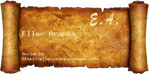 Eller Aranka névjegykártya